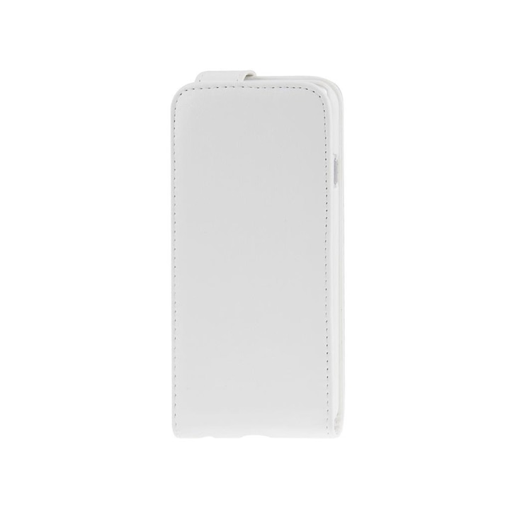 Кожен калъф вертикален Sony Xperia Z1 Compact, Бял