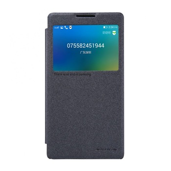 Husa Book Nillkin Sparkle pentru Lenovo P90 / K80, Negru Husa Book Nillkin Sparkle pentru Lenovo P90 / K80, Negru