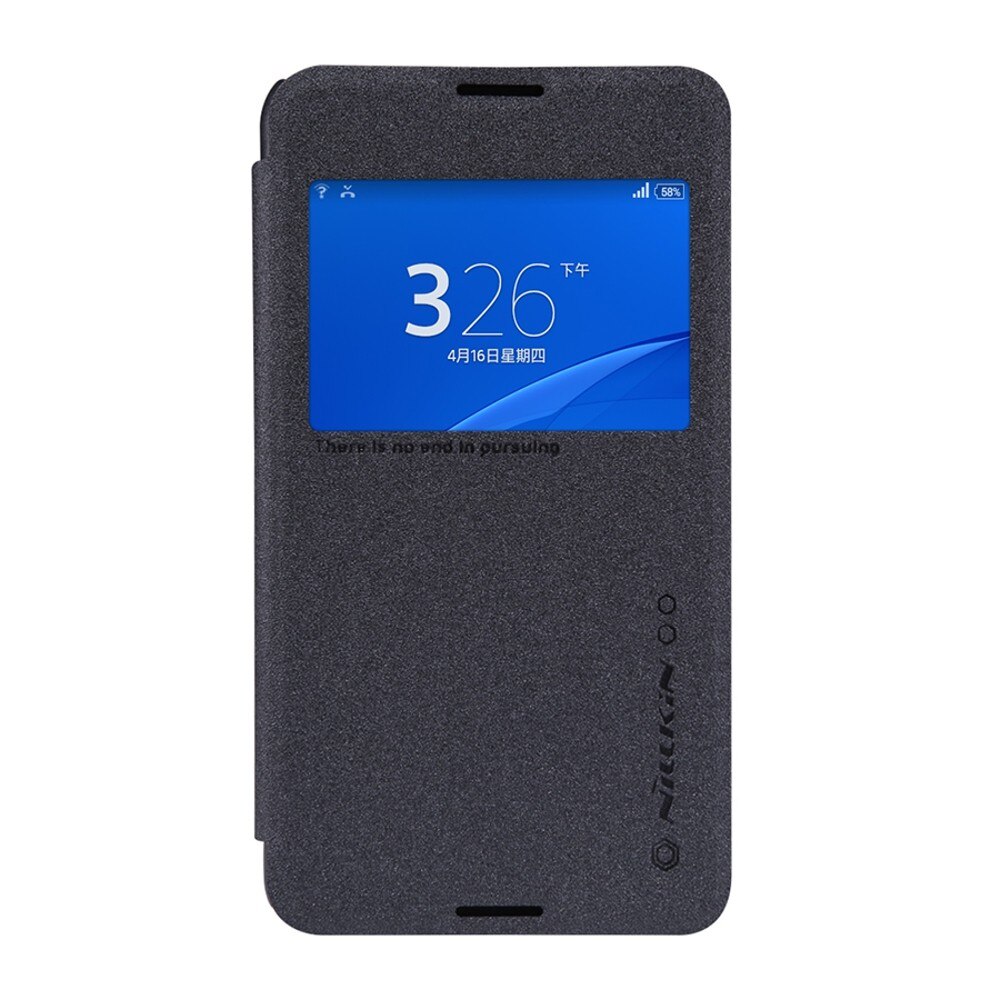 Husa Book Nillkin Sparkle pentru Sony Xperia E4G, Negru