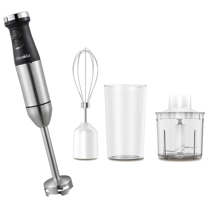 Blender Decakila, 2 in 1, 800 W, 2 viteze, Inox