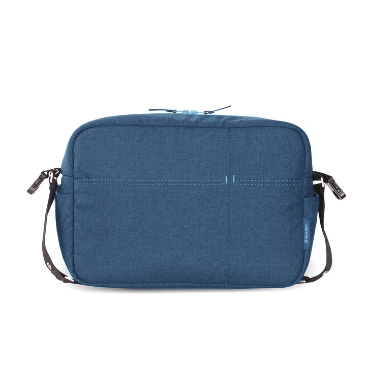 Geanta carucior, Multifunctionala, X-lander, Petrol Blue, Albastru, 40X30X15 cm