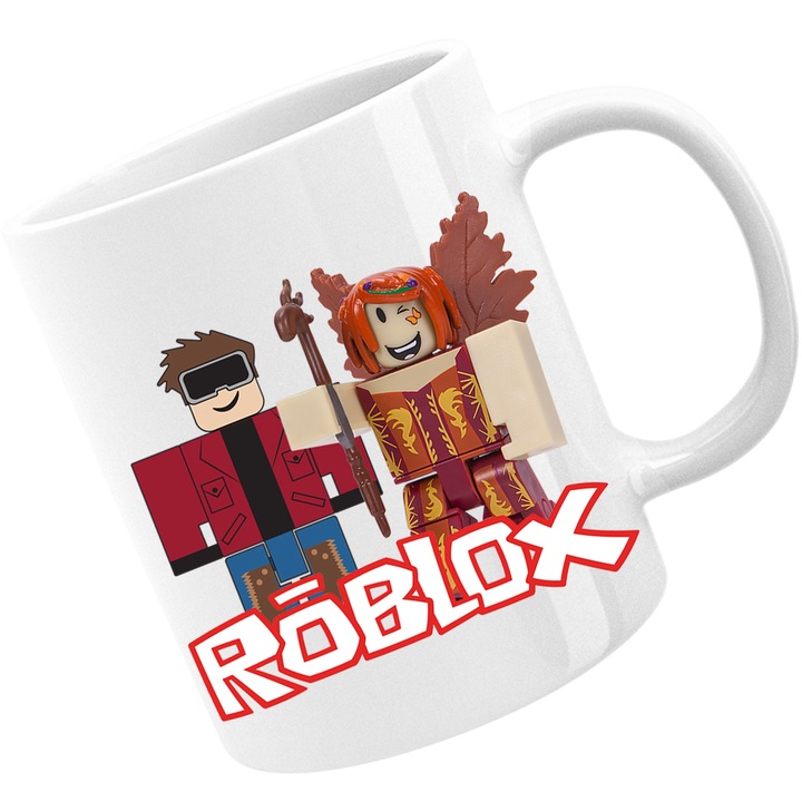 Чаша Roblox Girl Online Game Web Game, Бял, 330 мл