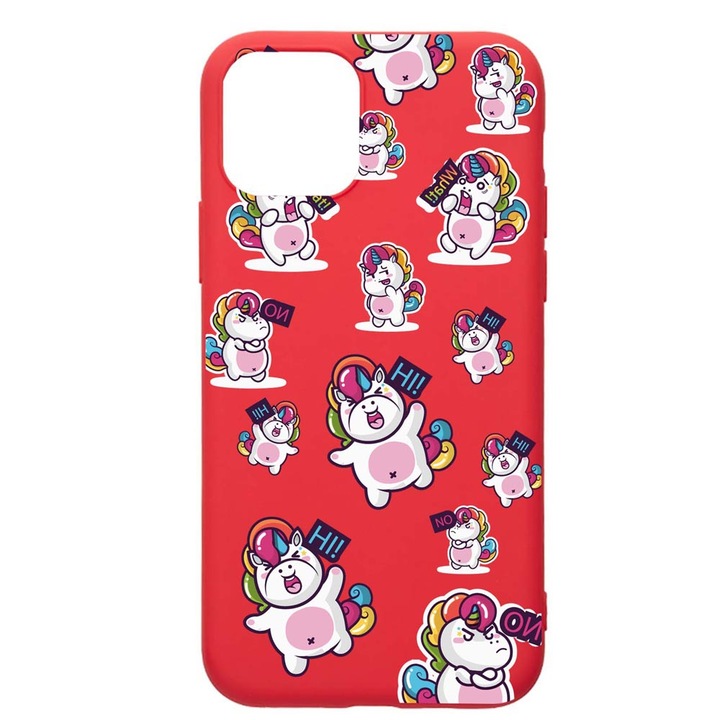 Husa Silicon, Compatibila Cu Apple iPhone 13 Pro, Fat Unicorn, rezistenta la uzura, R 80