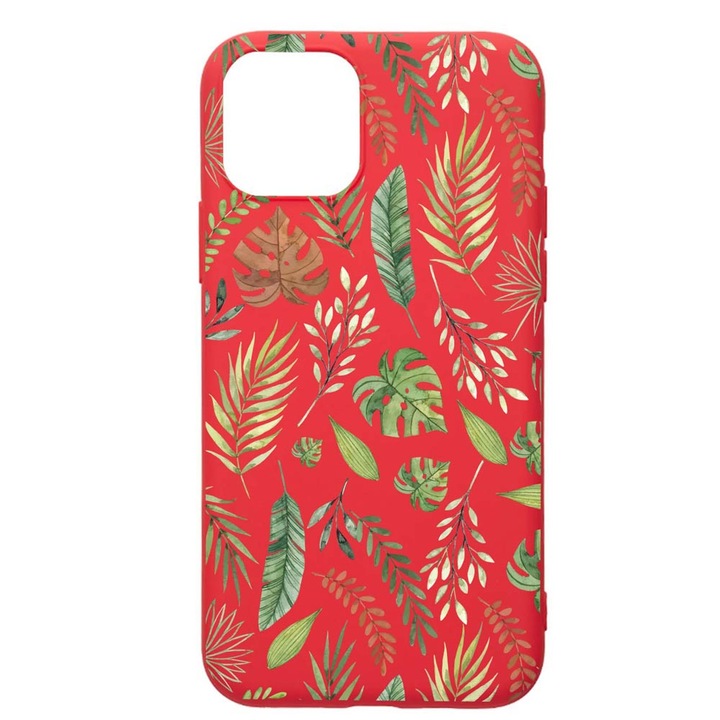 Husa Silicon, Compatibila Cu Apple iPhone 13 Pro, Feathers, rezistenta la uzura, R 77