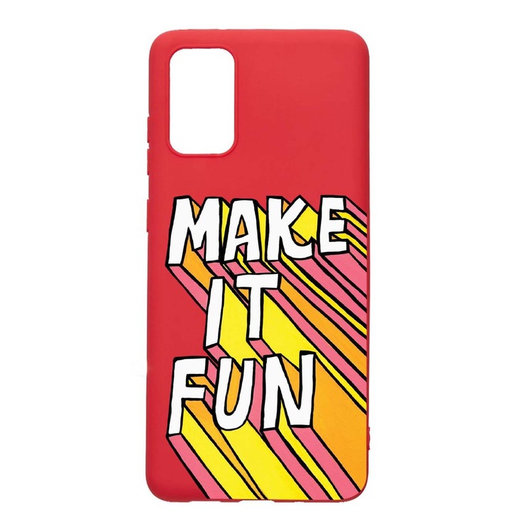 Husa Silicon, Compatibila Cu Samsung Galaxy A03s, Make It Fun, rezistenta la uzura, R 494
