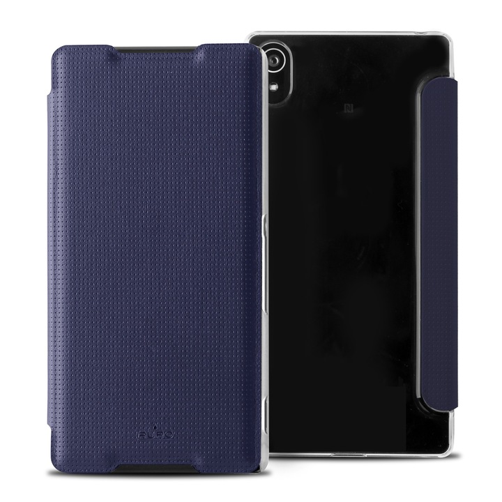 Калъф PURO BOOKLET CRYSTAL, За Sony Xperia Z3+, Син