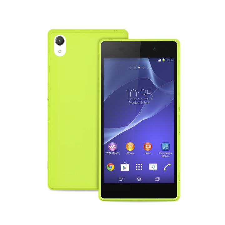 Калъф PURO 0.3 ULTRA SLIM, За Sony Xperia Z3, Лайм