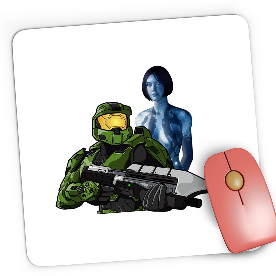 Mousepad Gaming Halo The Master Chief Spartan Cortana Guardian, 21x19