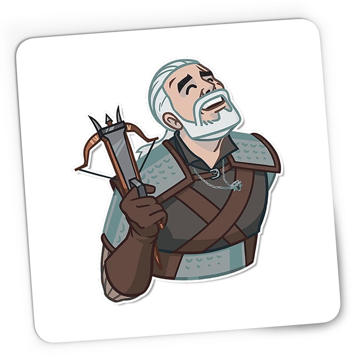 Гейминг подложка за мишка The Witcher Geralt Demon Slayer Cartoon Play, 21x19 см