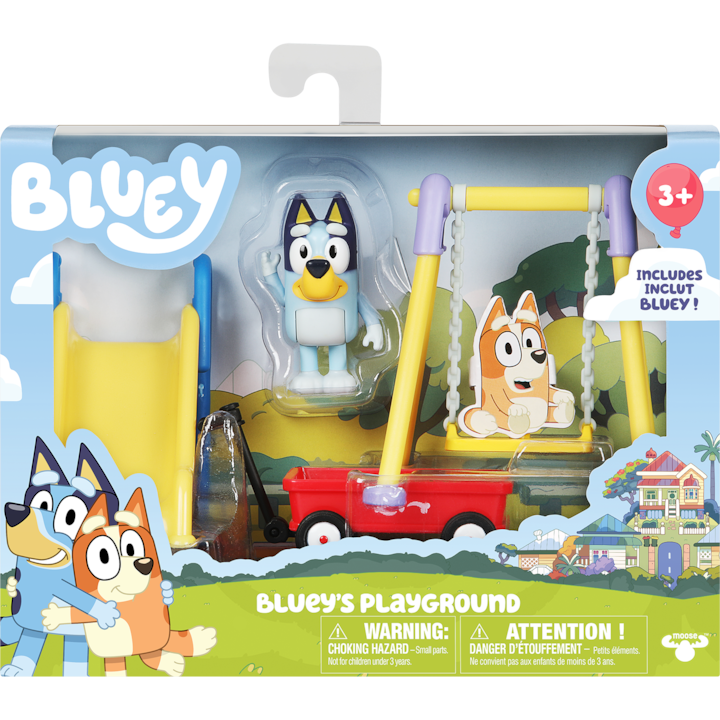 Комплект за игра Bluey - Детската площадка на Блуи, С включена фигурка