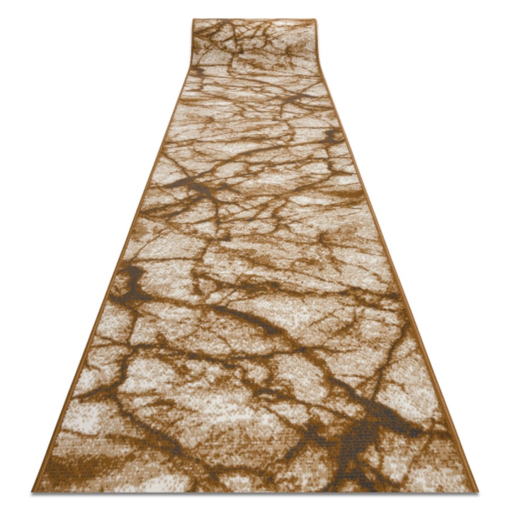 Dywany Łuszczów Bcf futó szőnyeg MORAD Marmur Üveggolyó bézs / szürke arany 60 cm, 60x550 cm