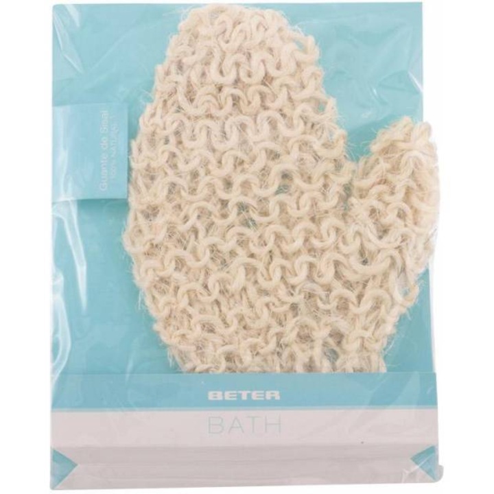 Ръкавица за баня от естествени нишки сезал Beter, Guante, 1 бр