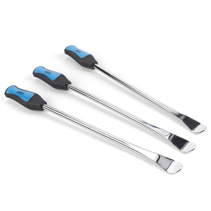 Set 3 leviere 370mm si 3 protectii pentru janta, HBM Machiens