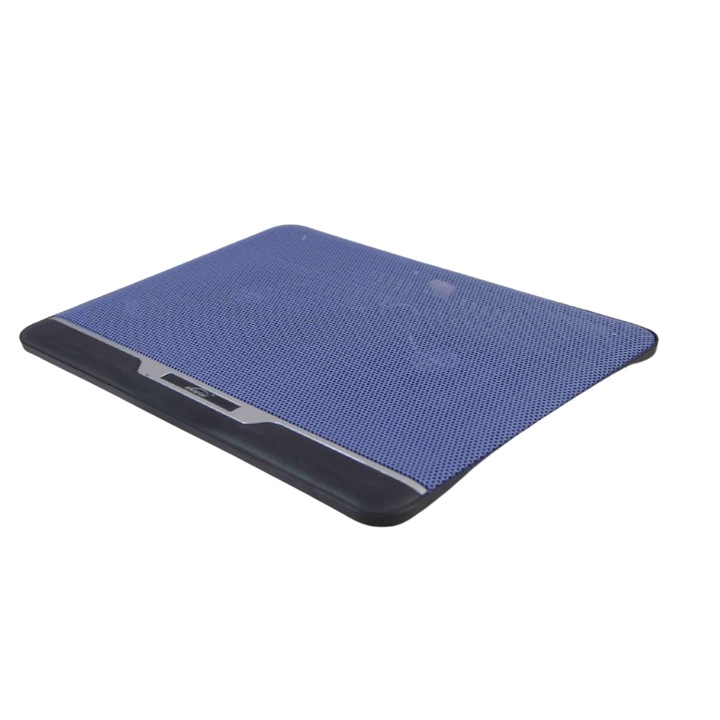 Cooler Pentru Laptop, Klausstech, Dimensiune 330x250x18mm, Viteza 750-1500RPM, Putere 2W, Albastru