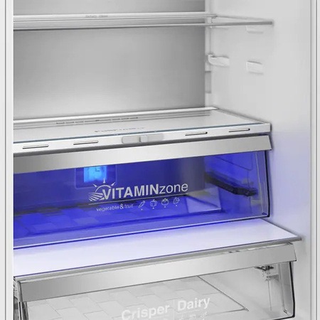 Combina Frigorifica Incorporabila GRUNDIG GKNI6950FHN, No Frost, 370 l, H 194 cm, Clasa D, HomeWhiz, Alb