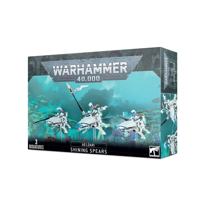 Set Figurine Warhammer40k, Games Workshop, Aeldari Shinning Spears, 3 miniaturi
