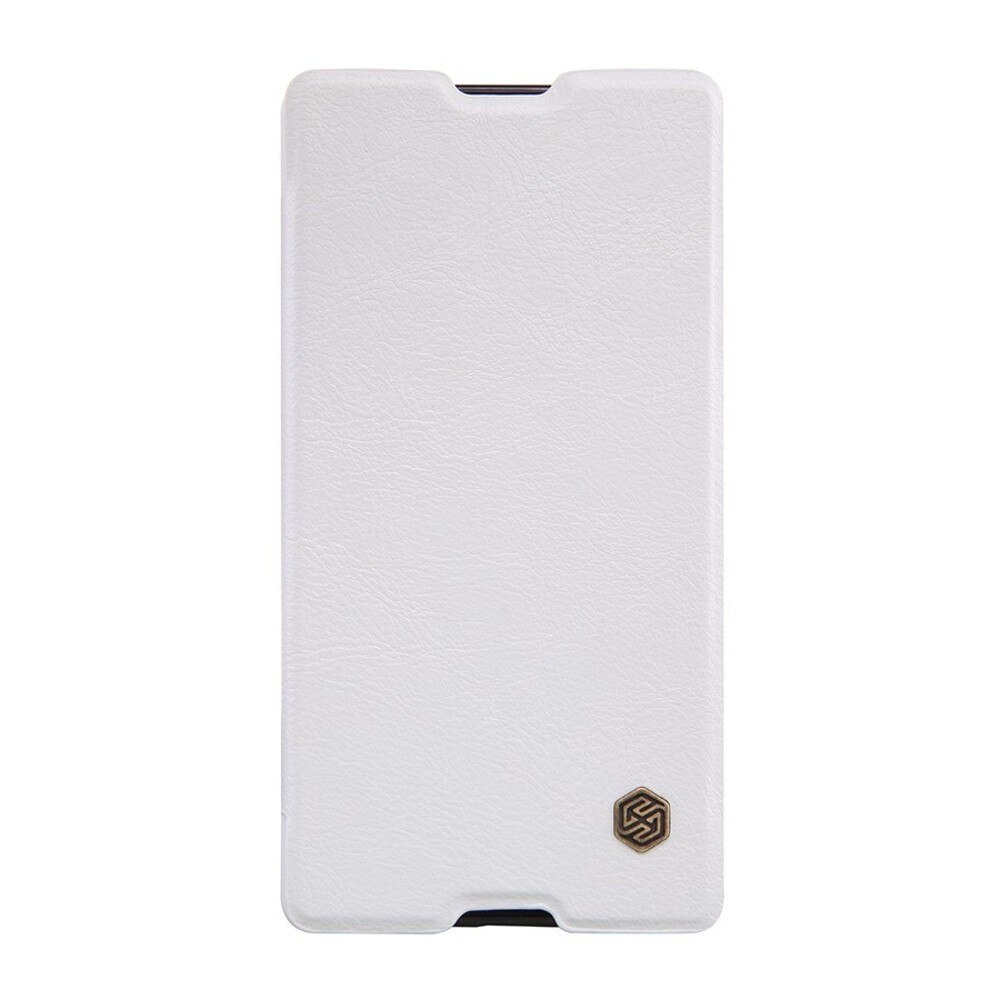 Husa book Nillkin Qin pentru Sony Xperia M5, alb