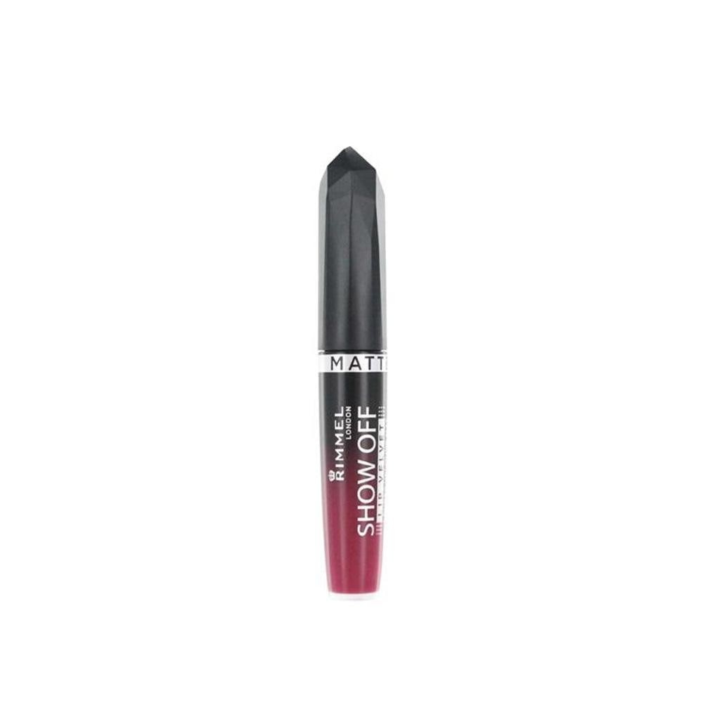 Ruj lichid mat Rimmel Show Off Matte Lip Velvet - Meteoric Matte