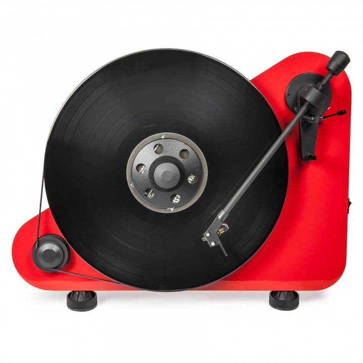 Вертикален грамофон Pro-Ject VT-E R (OM5e), Червен