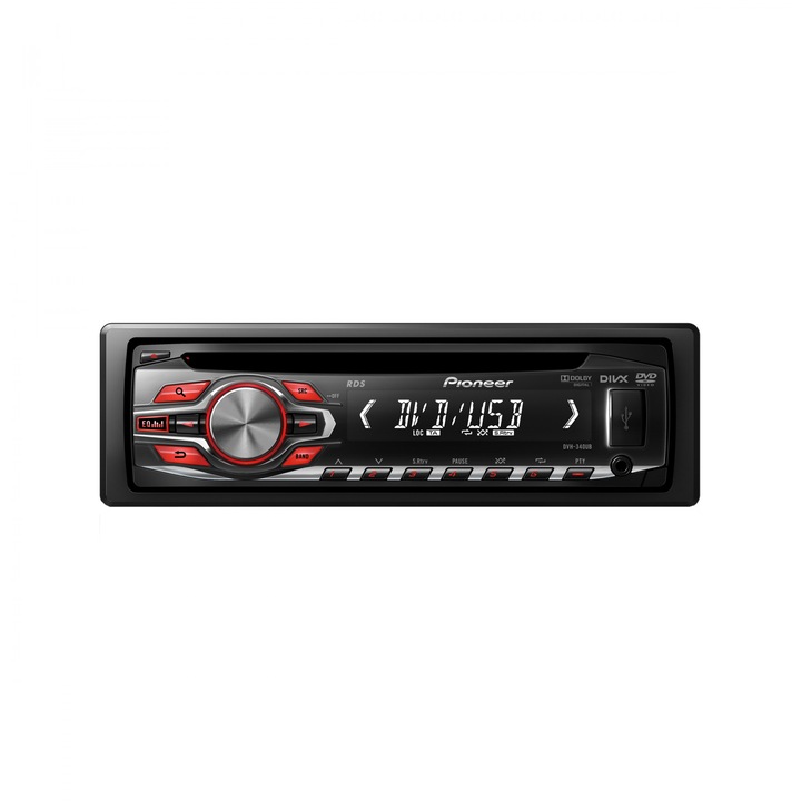 Player auto Pioneer DVH-340UB, 4x50 W, CD/DVD, USB, AUX, RCA video