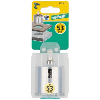 Carota diamantata Ceramic Wolfcraft 5929000, diametru 53 mm, lungime 45 mm Carota diamantata Ceramic Wolfcraft 5929000, diametru 53 mm, lungime 45 mm