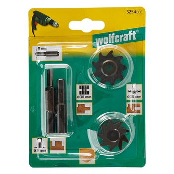 Set freze universale Airmaster 3254000, 30-35 mm, tija 8 mm Set freze universale Airmaster 3254000, 30-35 mm, tija 8 mm