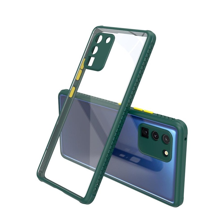 Удароустойчив Калъф за Samsung S10 Lite, Тъмнозелен