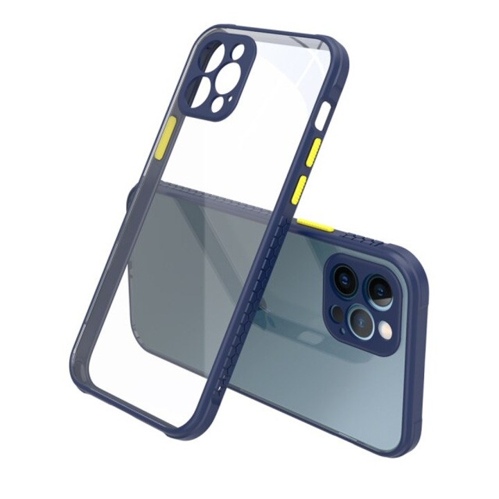 Удароустойчив Кейс за Apple iPhone 12 Pro, Camera Protection, Син