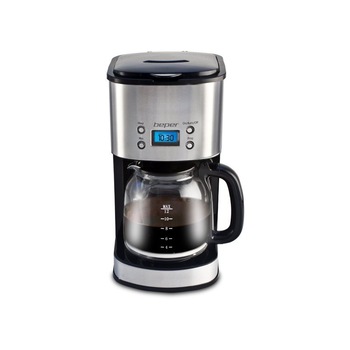 Aparat de cafea cu filtru, Beper, 90.520, 1000W, 1,8L. 12 cesti, afisaj digital cu timer Aparat de cafea cu filtru, Beper, 90.520, 1000W, 1,8L. 12 cesti, afisaj digital cu timer