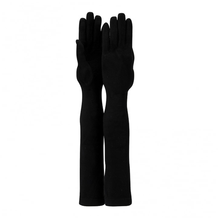 Дамски дълги ръкавици от микрофибър HatYou GL0503, черно
