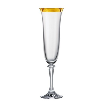 Set 6 Pahare Cristal Bohemia Sampanie  Set 6 Pahare Cristal Bohemia Sampanie