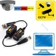 Set 2 buc video balun 8MP, HD-CVI/TVI/AHD/CVBS, modular, press fit