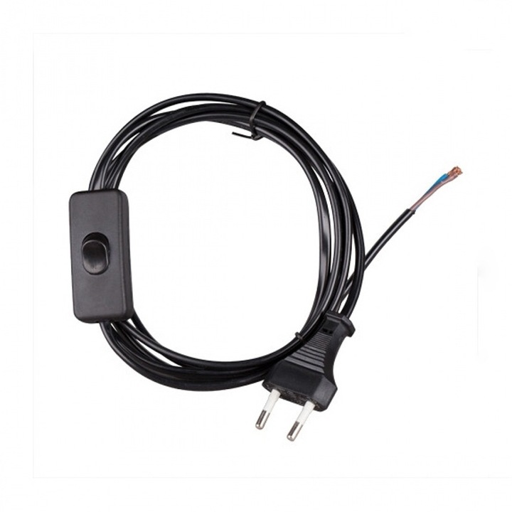 Cablu cu mufa, Lightex, Negru