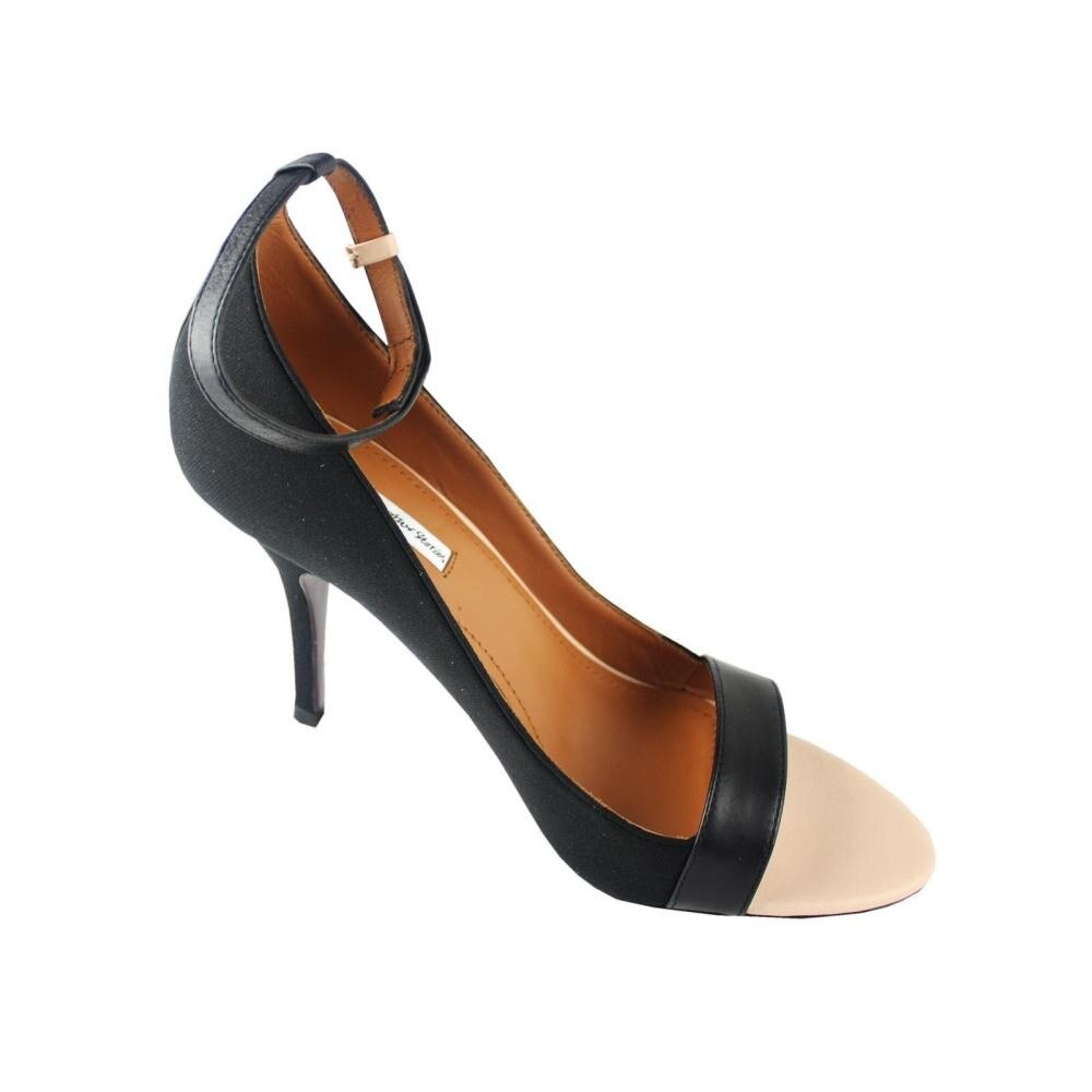 Pantofi dama din piele cu toc Other Story, negru, Negru