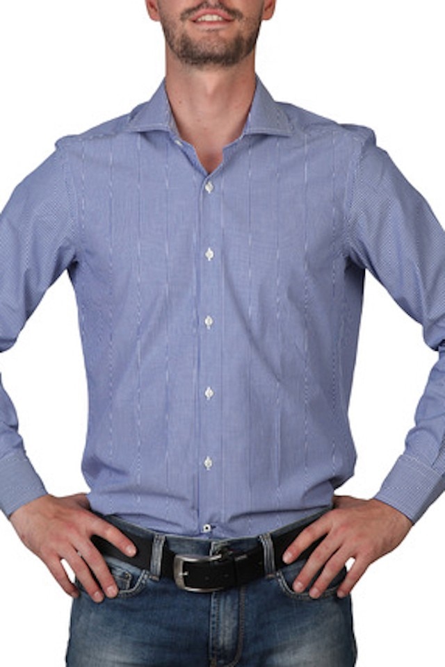 Camasa barbati Royal Polo, model Cardiff, Albastru inchis