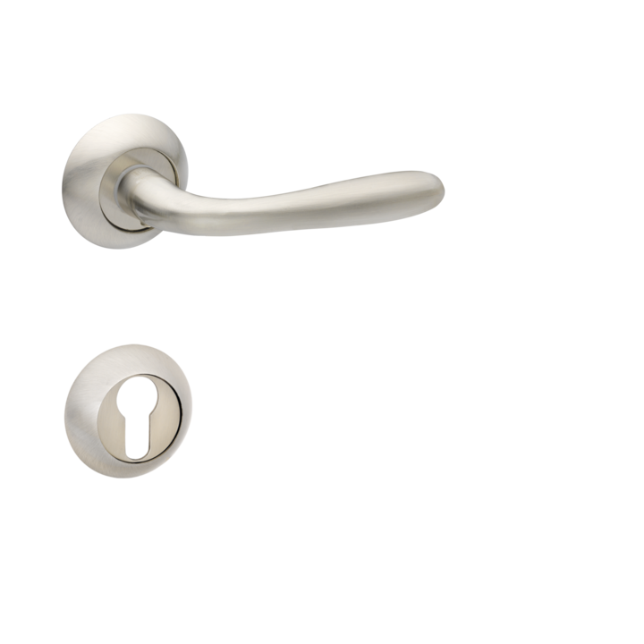 Kilincs Bussare CLASSIC NELLY A-16-10 matt króm cilinderes rozettával