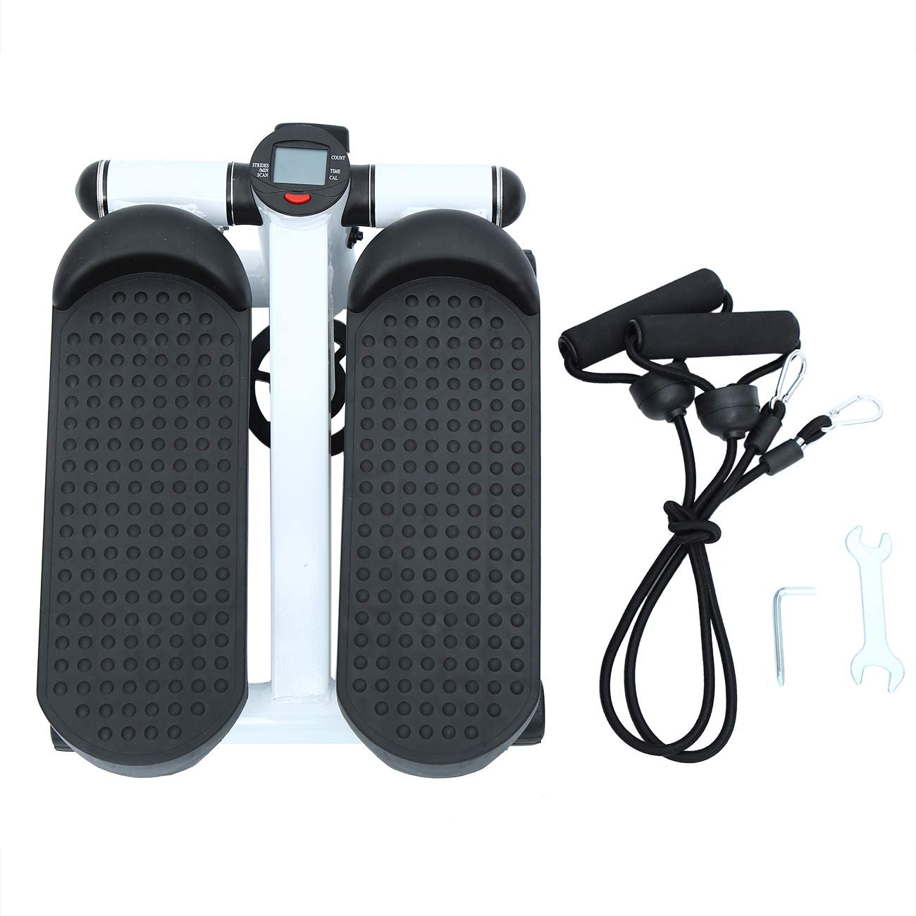 Mini Stepper Fitness Cu Afisaj Lcd Dificultate Reglabila Corzi