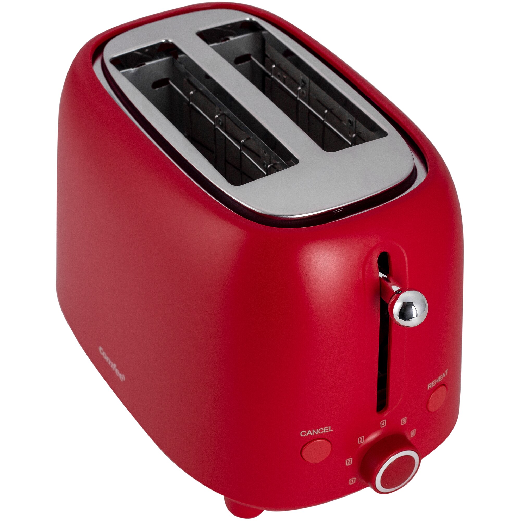 Comfee MT-RP2L18WRD kenyérpirító, 950 W, 7 fokos barna, piros - eMAG.hu