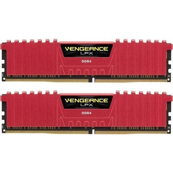 Memorie Corsair Vengeance LPX 16GB (2x8GB) DIMM, DDR4, 3200 MHz, CL 16, 1.35V, XMP 2.0, Red Memorie Corsair Vengeance LPX 16GB (2x8GB) DIMM, DDR4, 3200 MHz, CL 16, 1.35V, XMP 2.0, Red