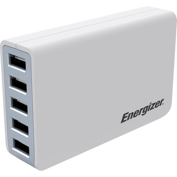 Statie de incarcare Energizer 5 USB, 8A, Alb Statie de incarcare Energizer 5 USB, 8A, Alb