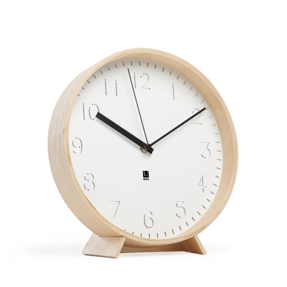 Ceas lemn Umbra Rimwood natural