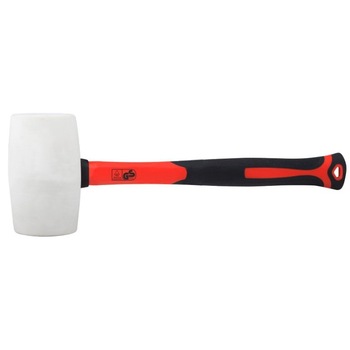 Ciocan de Cauciuc Alb cu Coada din Fibra de Sticla Evotools - Greutate: 450 gr Ciocan de Cauciuc Alb cu Coada din Fibra de Sticla Evotools - Greutate: 450 gr