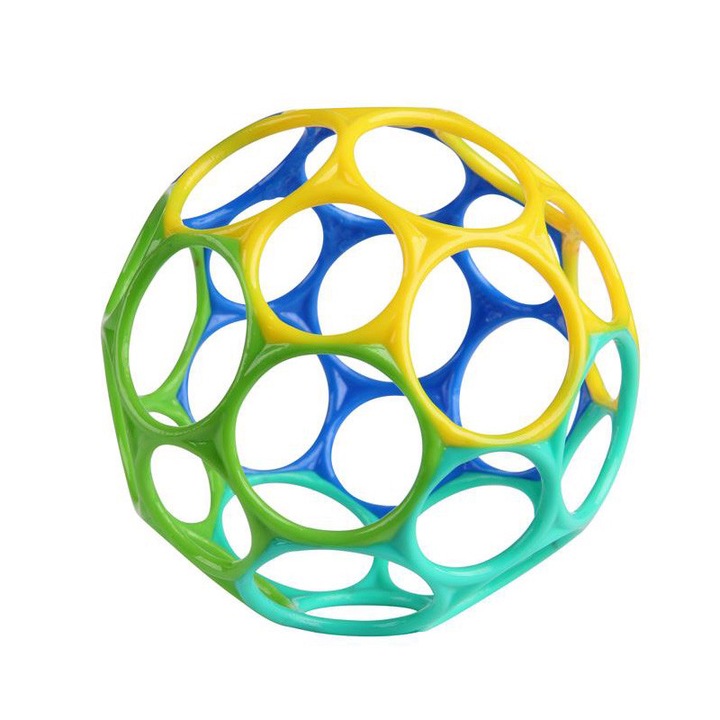 Jucarie Oball Classic - albastru si verde - 10 cm