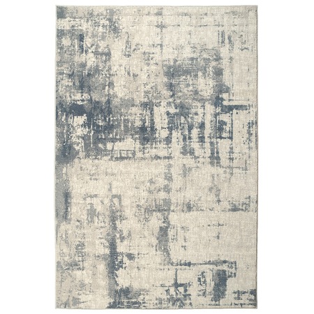 Covor lana Bella 7005-1-51955, 80 x 150 cm, albastru, modern