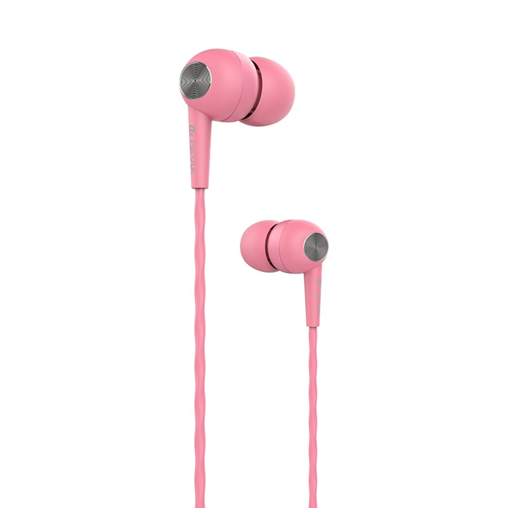 Casti Stereo Devia Kintone Jack 3.5mm, in-ear, Roz