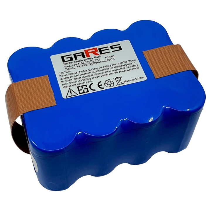 Baterie Gares 14,4V 2Ah Compatibil Carneo Indream 9200 9300 9300XR JNB Kaily 310A 310E Samba XR210 Klarstein 210C