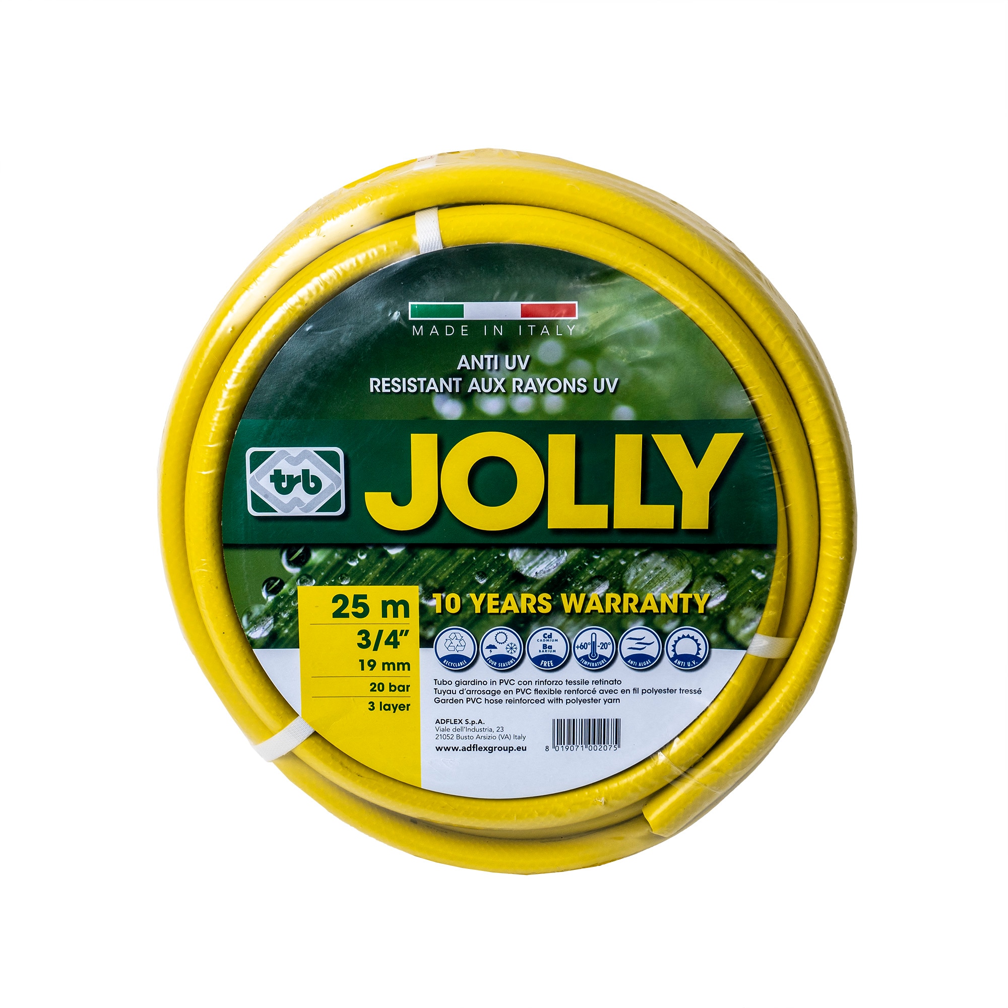 Ztools kerti tömlő, megerősített, 3/4 betéttel, hossza 25 méter, sárga