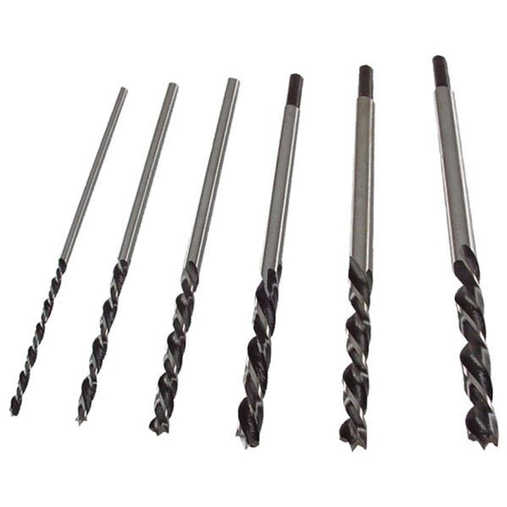 Fafúró készlet 6-14 / 300 mm 6 db műanyag tartóban