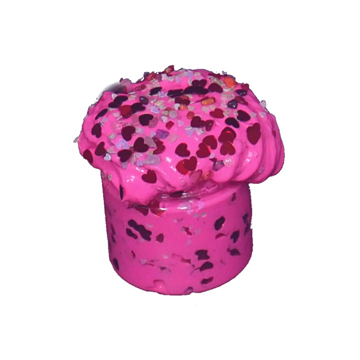 Slime Crusher, csillám, rózsaszín, 50g