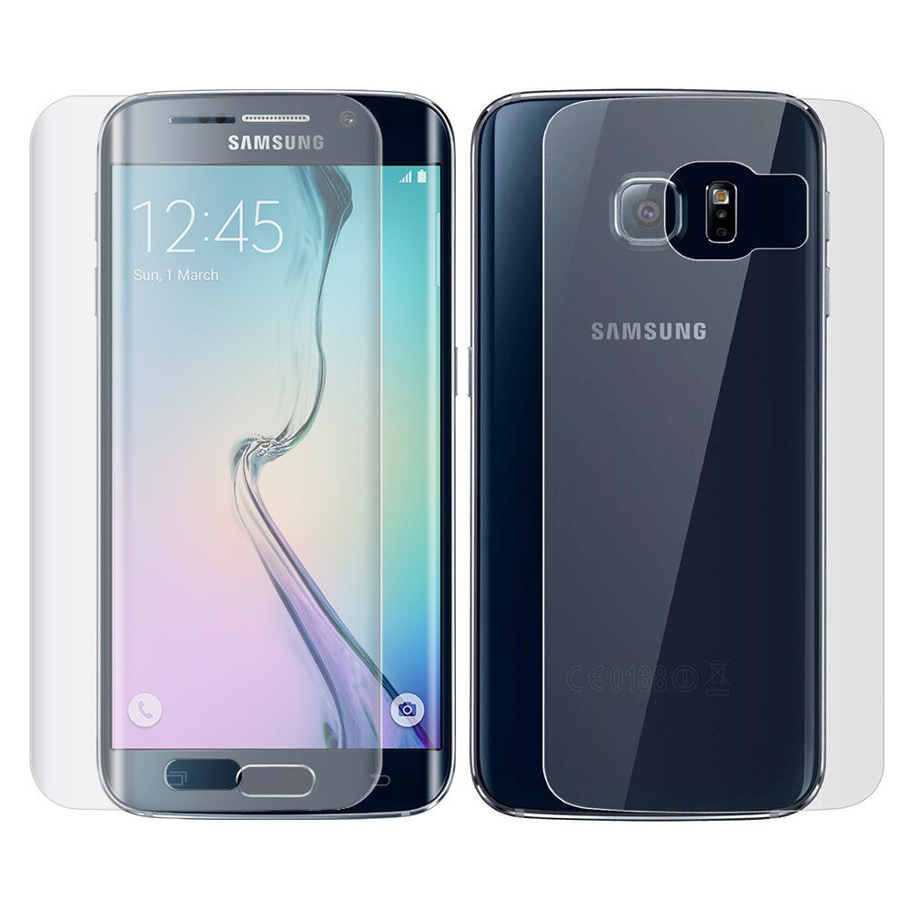 Folie sticla Galaxy S6 fata plus spate tempered glass, transparenta, 3D, acopera tot ecranul, - eMAG.ro